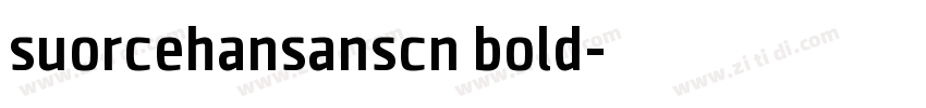 suorcehansanscn bold字体转换